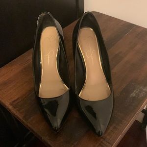 Jessica Simpson Black Patent Heels
